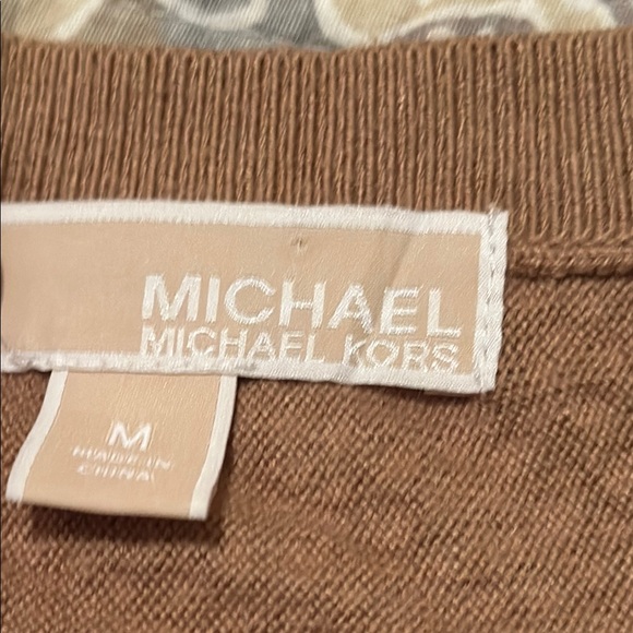Michael Kors V-Neck Sweater with Gold Embellishments - Medium / M women’s - Picture 4 of 7